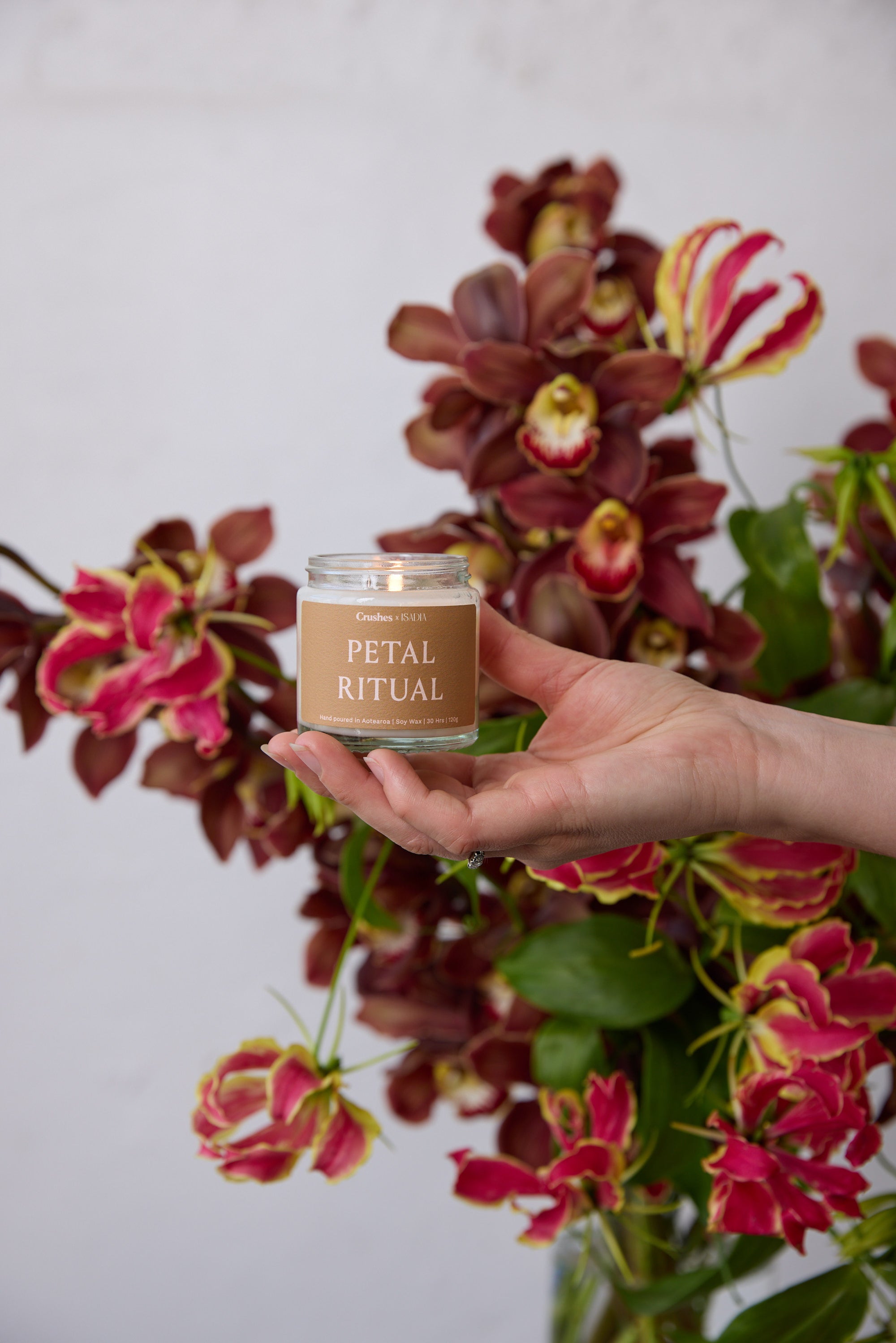 Isadia x Crushes Scented Candle — Petal Ritual
